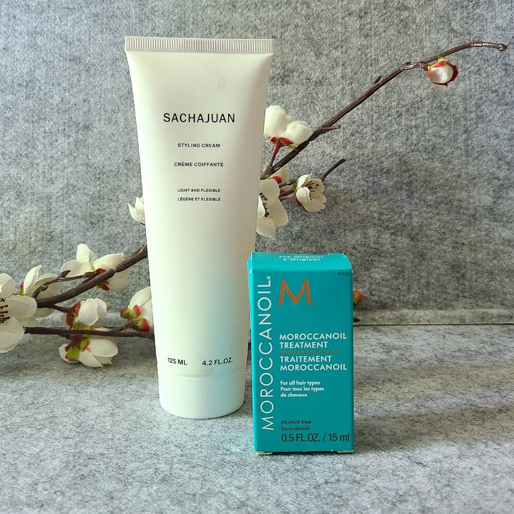 NEW - Haircare Bundle - Sachajuan Styling Cream, Moroccanoil Treatment